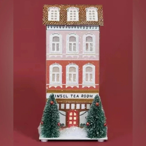 Anthropologie Christmas Village house light up decor george & viv 2022 tea room - Picture 1 of 9
